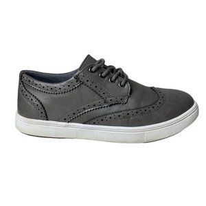 Steve Madden lace up gray wingtip neutral casual shoes loafers Womens  6.5